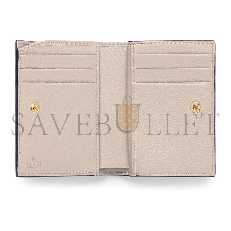 GUCCI BI-COLOR GG MARMONT SMALL WALLET 841360 (11*8.5*3cm) GUCCI BI-COLOR GG MARMONT SMALL WALLET 841360 (11*8.5*3cm)